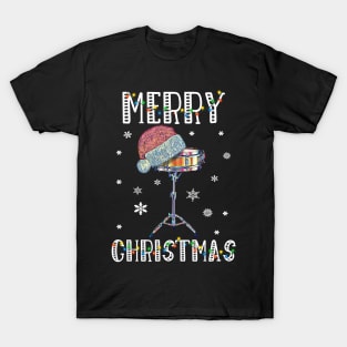 Santa Drum - Merry Christmas T-Shirt